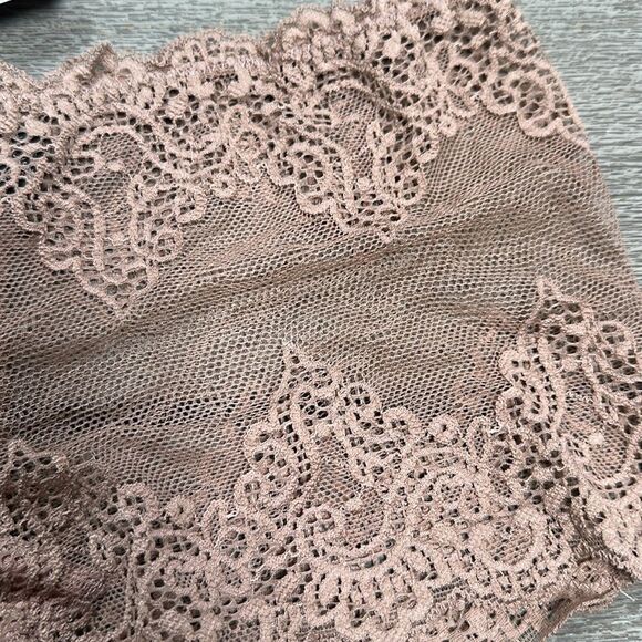 Free People So Fine Lace Boy Short Biscuit Neutral Size Small - Picture 5 of 7